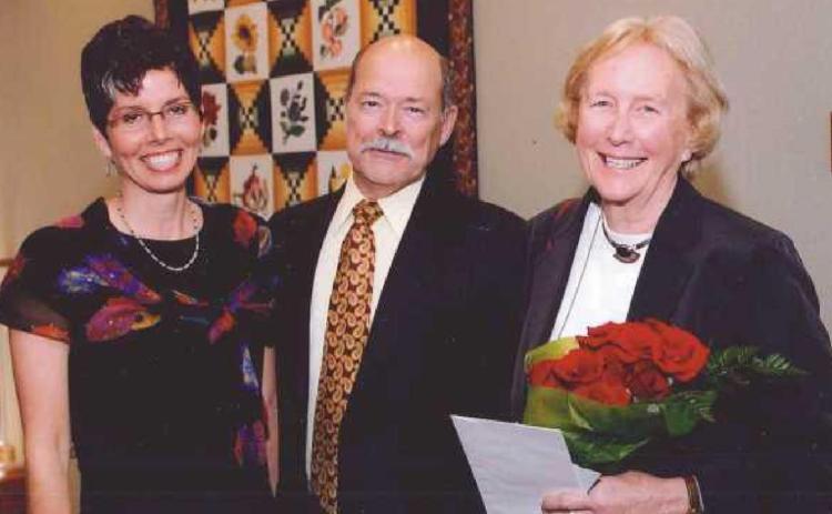 Mrs. Seibenick, founding director Bob Sterling and founding executive director Virginia Clifford.