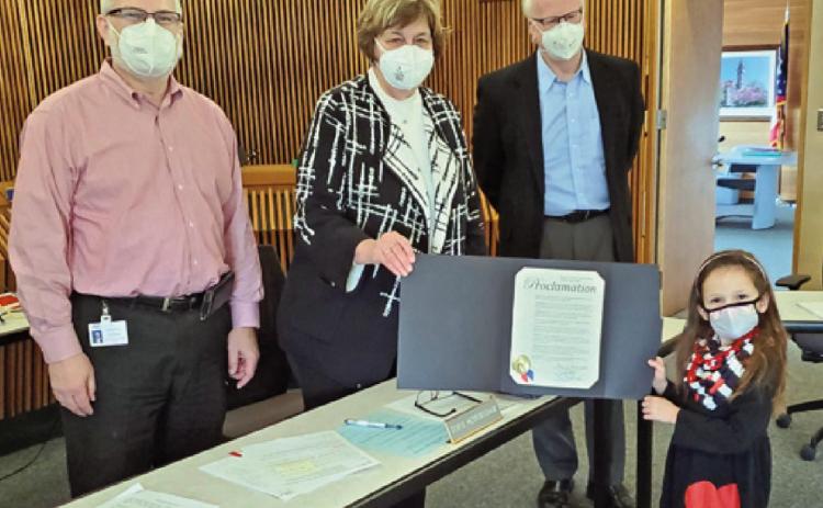 Wood County commissioners recognize Congenital Heart Defect Awareness Week