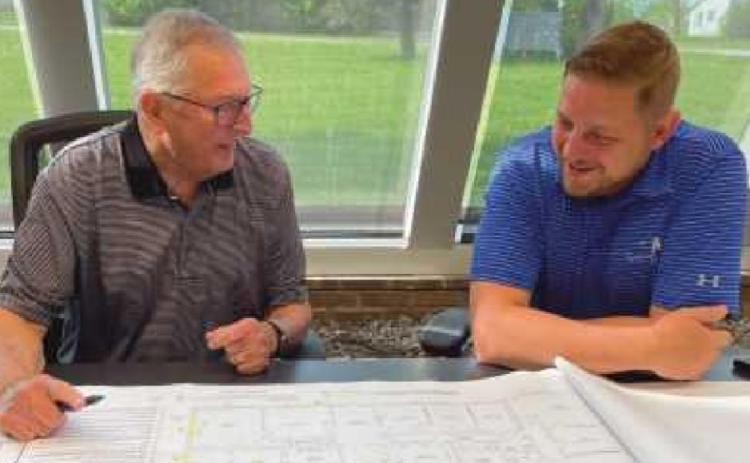 Steve Delventhal, left, chief operating officer, and Jess Saylor Jr., president of the Delventhal Company.