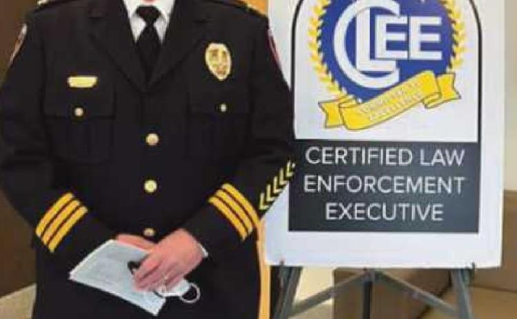 Chief Todd Kitzler at the graduation ceremony.