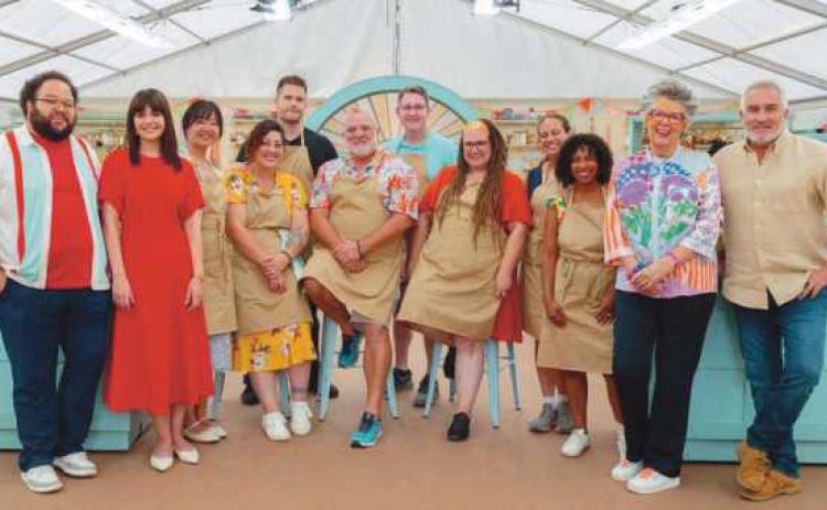Brad Gessner will be the featured speaker at the Holiday Cookie Festival on October 12. He is pictured with fellow competitors and judges of the Great American Baking Show.