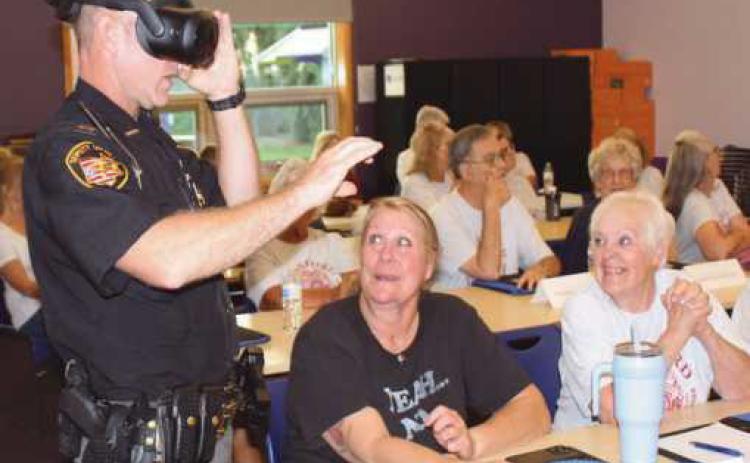 Citizens Police Academy students experience virtual reality training