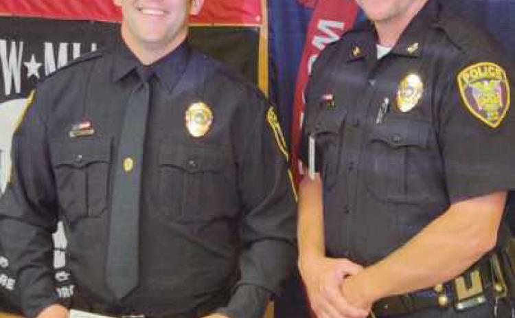 From left: Sergeant Tyler Gearig and Police Chief Matt Gazarek.