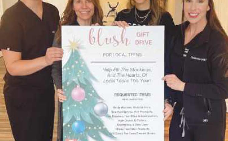 Individuals and businesses are encouraged to drop off their donations at Blush Aesthetics, 7015 Lighthouse Way, Suite 300.