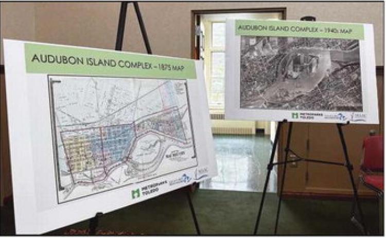 Metroparks Toledo displays plans for Audubon Islands. Construction is expected to start in early 2024.