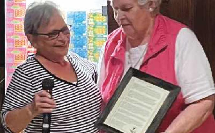 Rossford Eagles’ sister Ruby Johanssen receives award for dedication and service