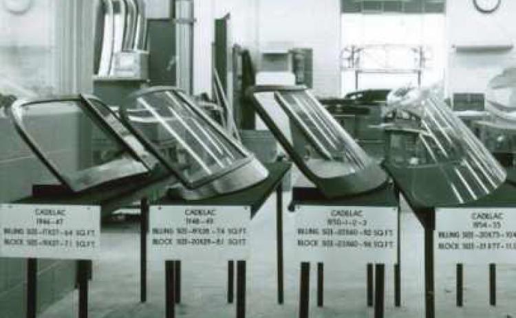 LOF Cadillac windshields, photo provided by the Rossford Public Library database.