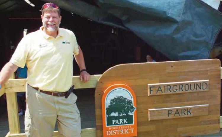 Mr. Munger often could be found helping with the park district’s display at the Wood County fair in early August.