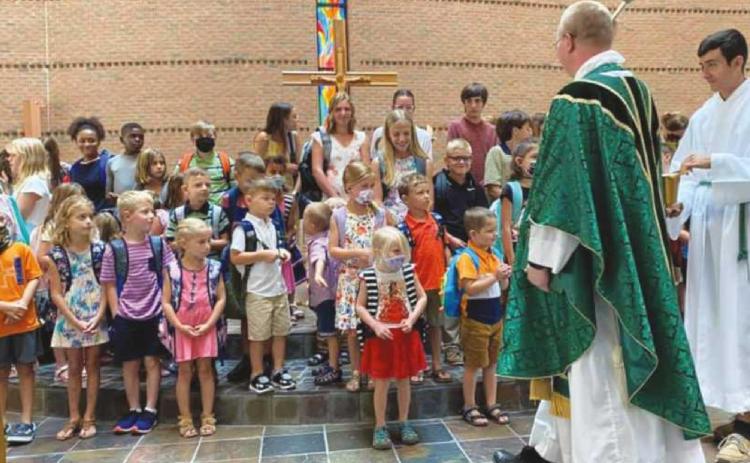 Students receive ‘blessing of the backpacks’ at All Saints