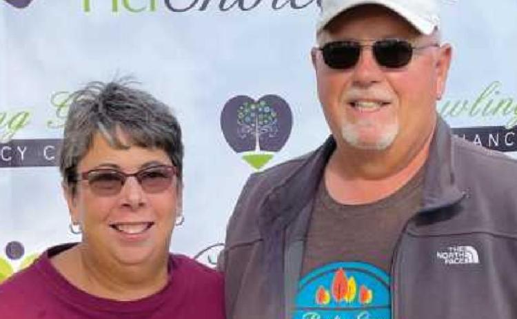 Teacher participates in BG fund-raising walk