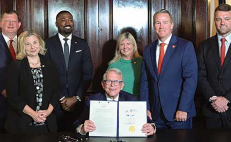 Governor DeWine signs the capital budget bill for the 2025-2026 fiscal year, the largest support for facilities and local community infrastructure in state history.