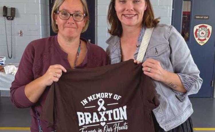 The Rossford Association of Classroom Teachers sponsored a donation to the memorial benefit honoring beloved student Braxton Tyler.