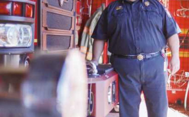 Retiring Rossford Fire Chief, Josh Drouard.