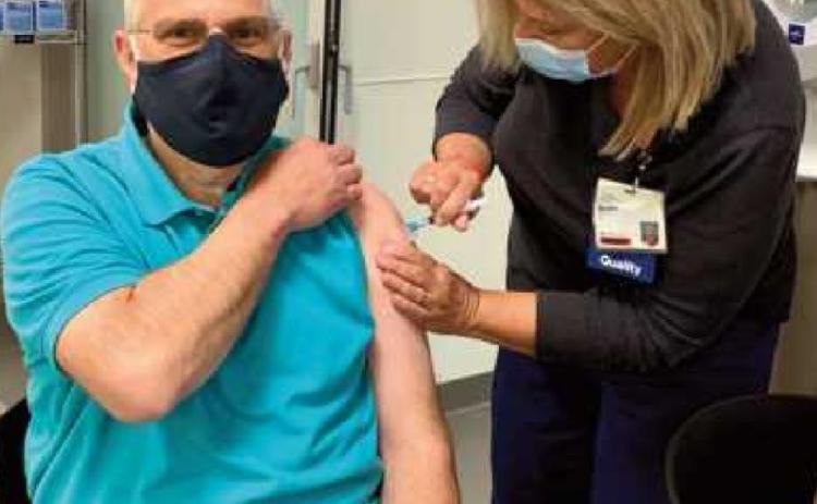 Commissioner LaHote receives second vaccine dose